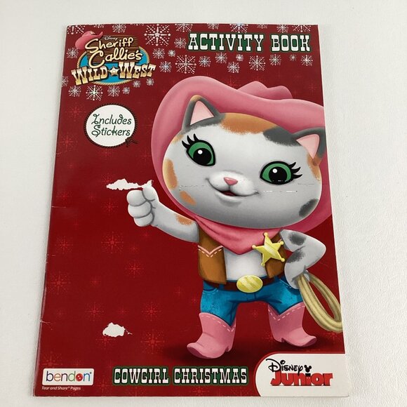 Disney Sheriff Callie's Wild West Activity Book Cowgirl Christmas Stickers 2015 - Picture 1 of 7